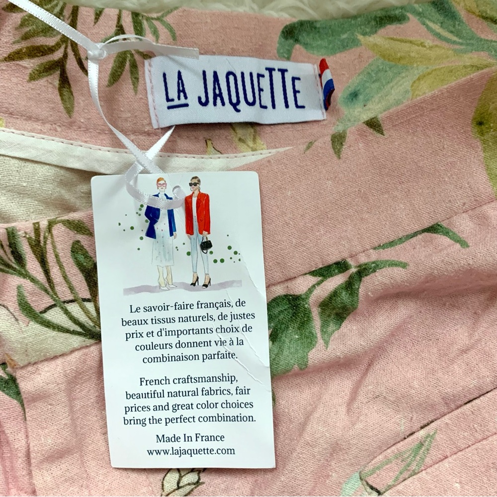 NWT La Jaquette French Pastel Pink Floral Summer Shorts FR 42 - Picture 5 of 16